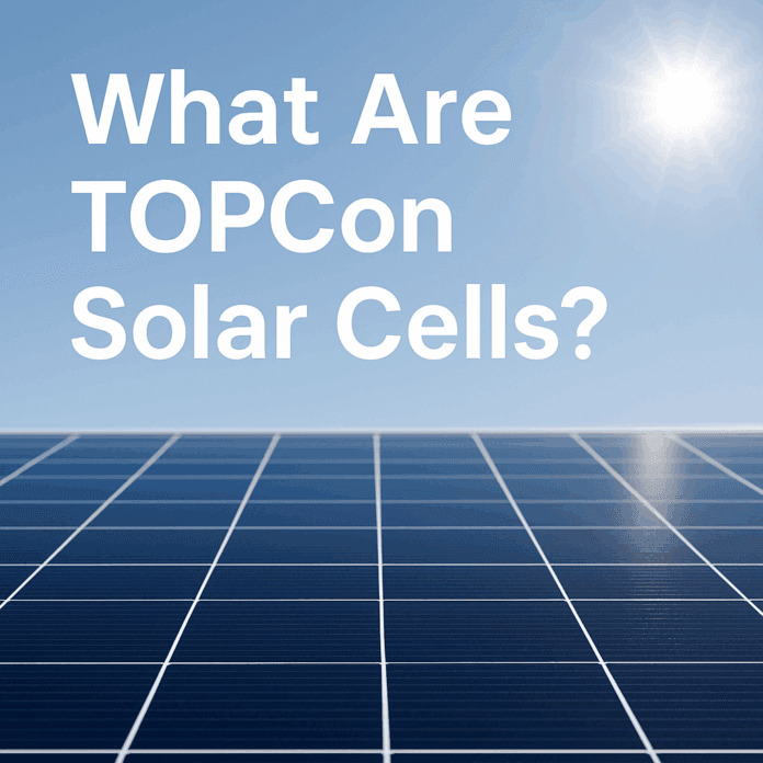 What are TOPCon solar cells